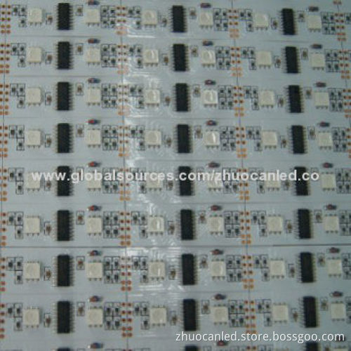 Water-resistant digital LED lighting strip with IC 48 LEDs